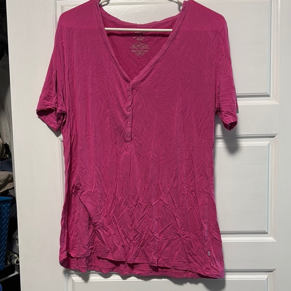Posh Peanut women’s berry pink pajama top